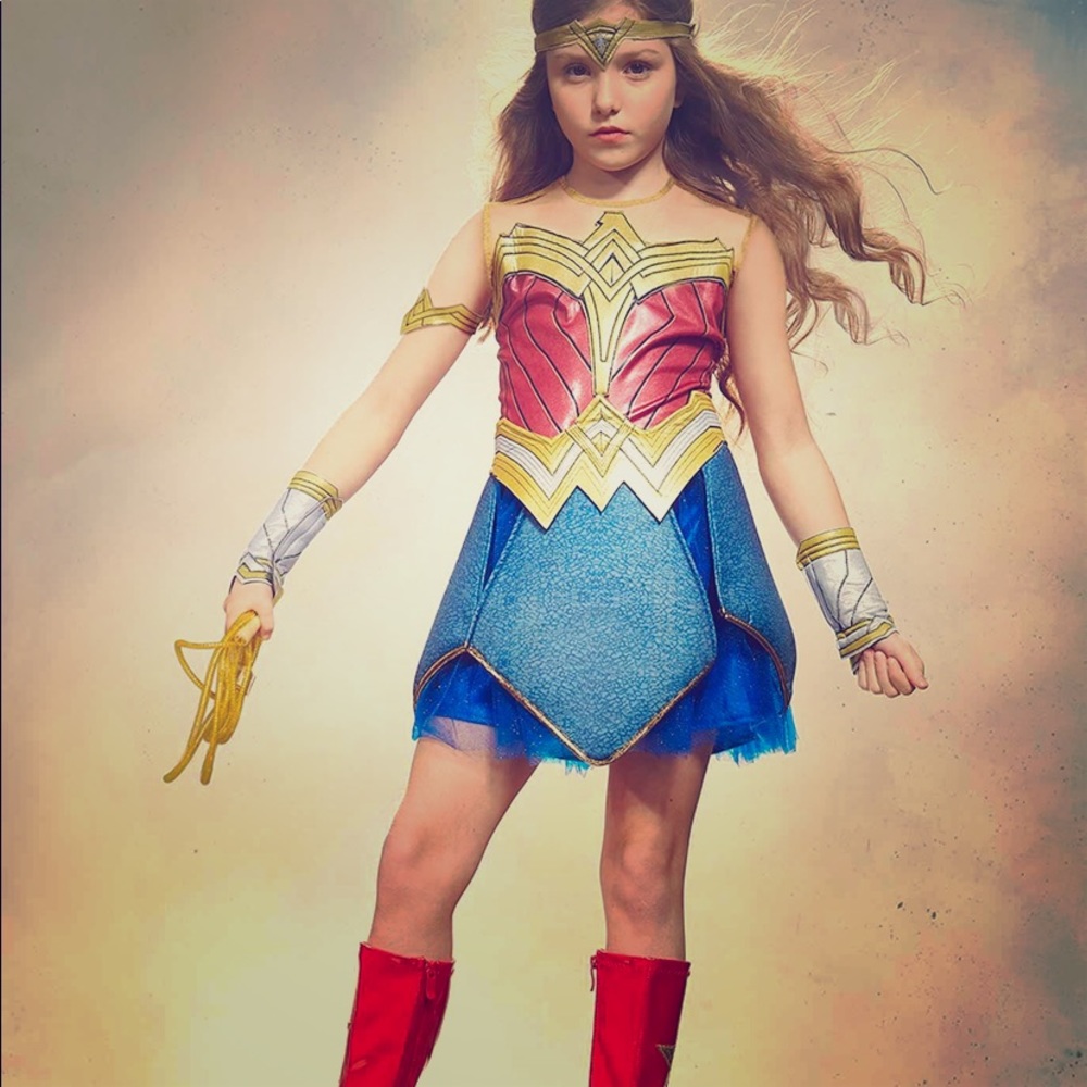 Wonder Woman Costume-Chasing Fireflies-With Boots